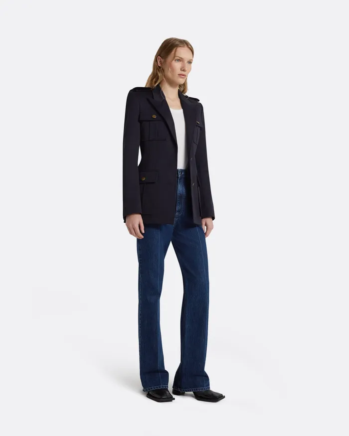Women Ursa Midnight Navy Jacket Midnight Navy Jackets and Coats Safiyaa