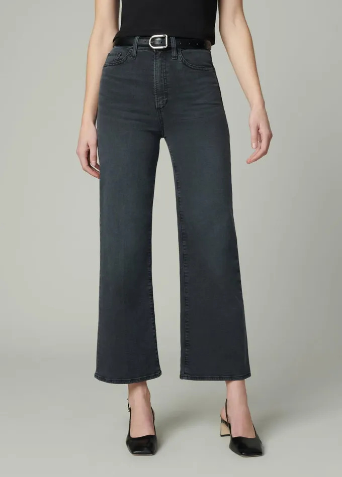 Women Wide Leg Joe039s Jeans THE MIA Black Cat