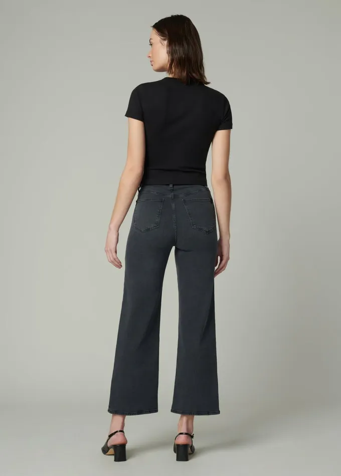Women Wide Leg Joe039s Jeans THE MIA Black Cat