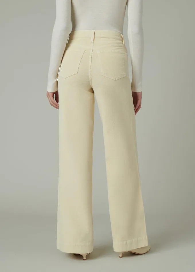 Women Wide Leg Joe039s Jeans THE MIA Creme Brulee