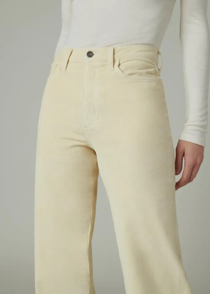Women Wide Leg Joe039s Jeans THE MIA Creme Brulee