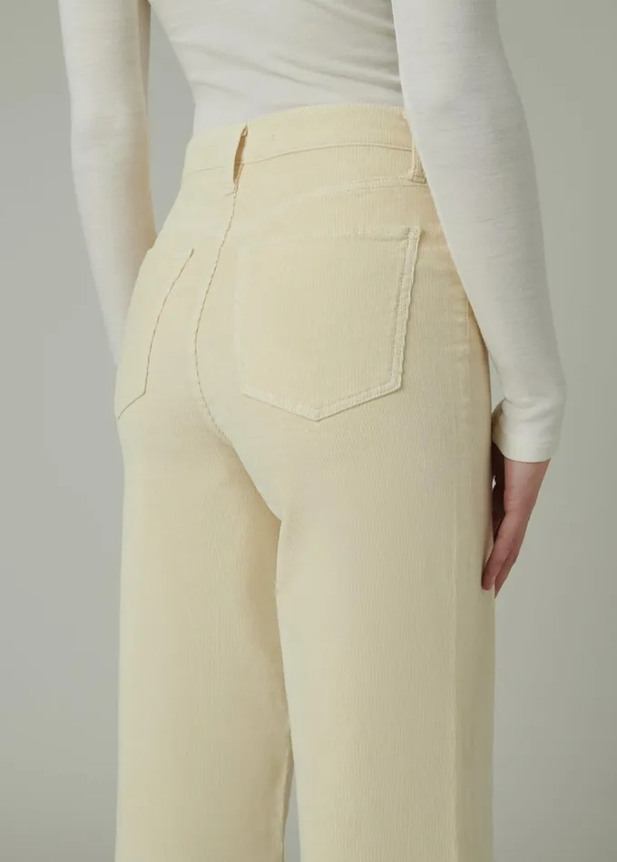 Women Wide Leg Joe039s Jeans THE MIA Creme Brulee