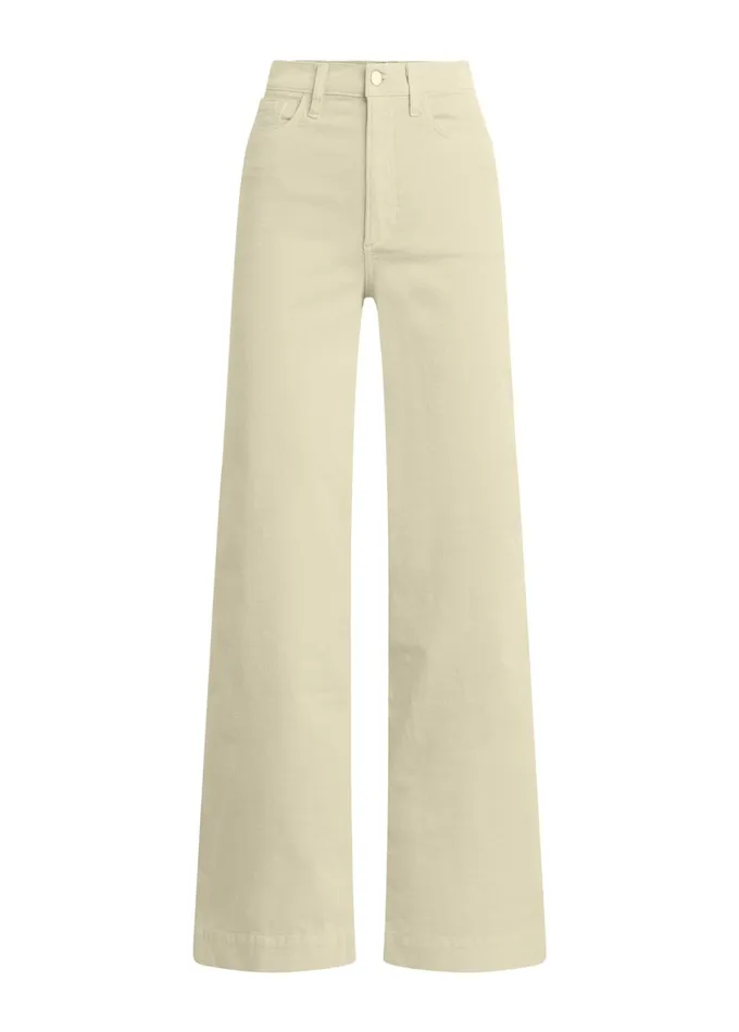 Women Wide Leg Joe039s Jeans THE MIA Creme Brulee