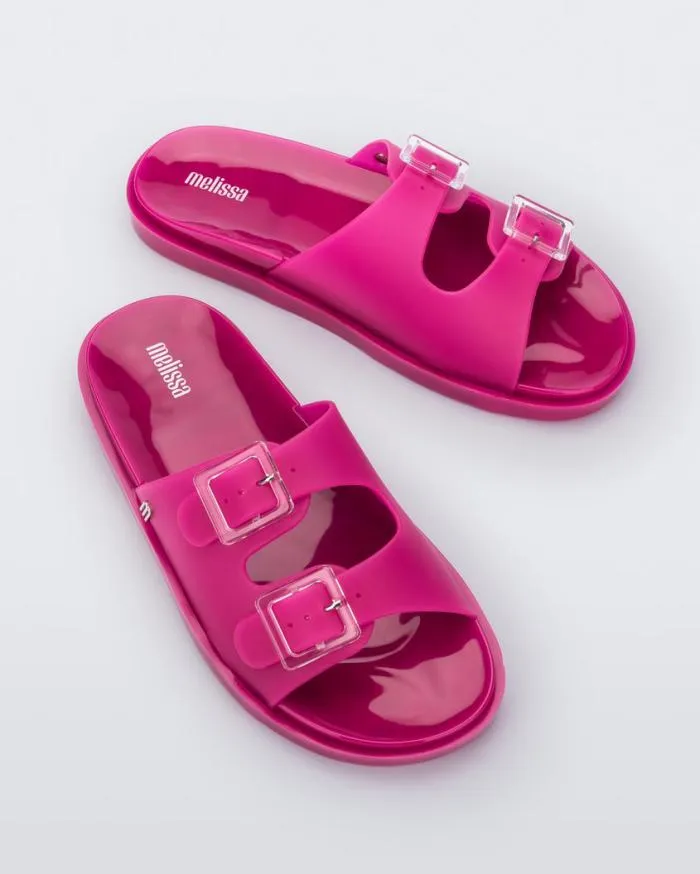 Women Wide Slide Dark Pink Melissa Slides
