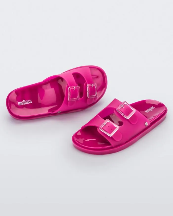 Women Wide Slide Dark Pink Melissa Slides