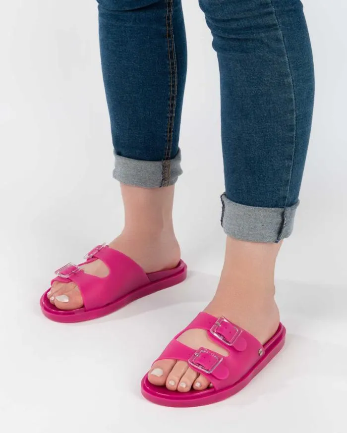 Women Wide Slide Dark Pink Melissa Slides