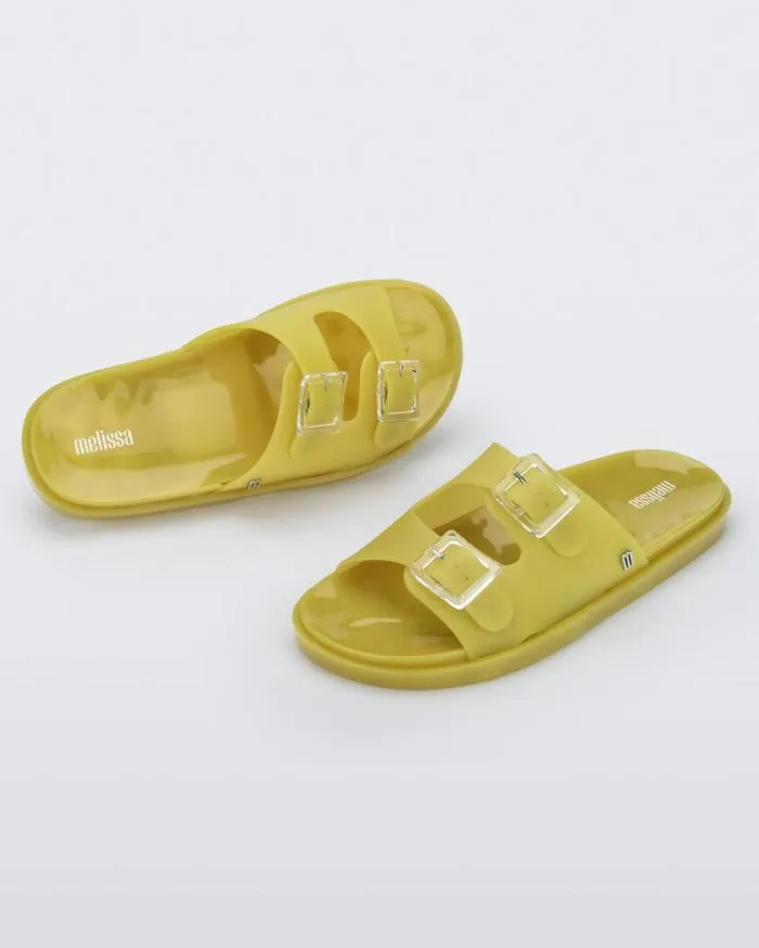 Women Wide Slide Yellow Melissa Slides