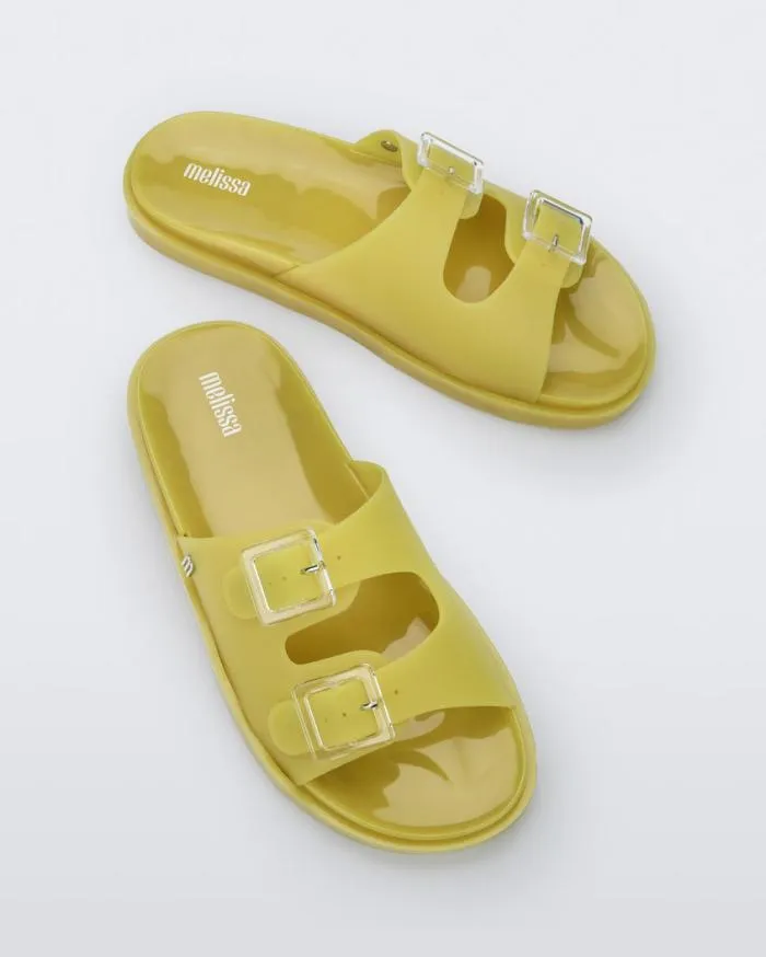 Women Wide Slide Yellow Melissa Slides