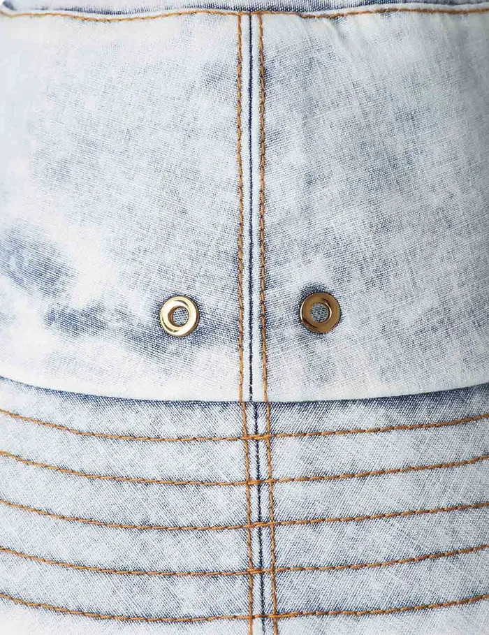 Women Zimmermann Accessories Denim Bucket Hat Denim