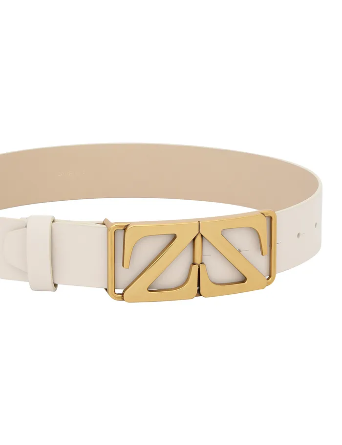Women Zimmermann Belts Monogram Belt 40 Almond