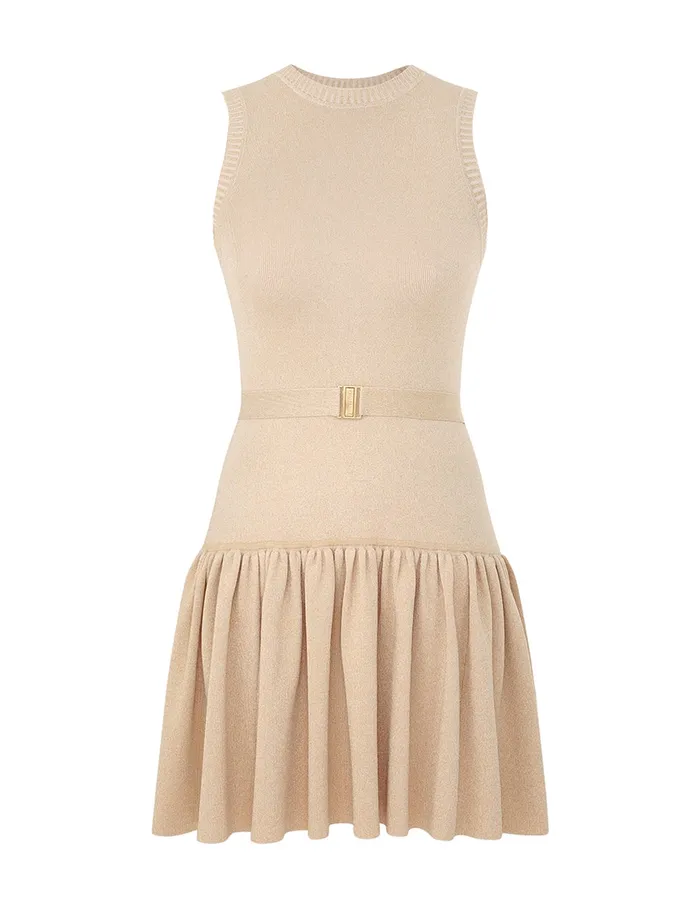 Women Zimmermann Clothing Acacia Metallic Mini Dress Creamgold