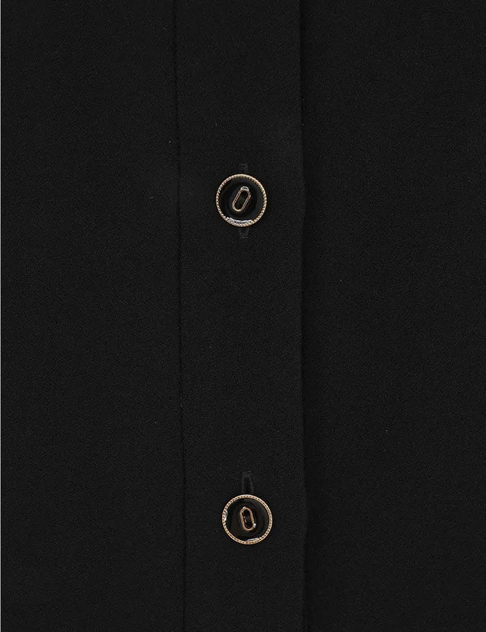 Women Zimmermann Clothing Collared Blouse Black