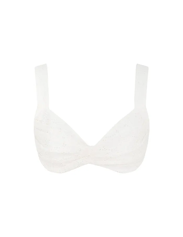 Women Zimmermann Clothing Crush Embroidered Bralette Ivory