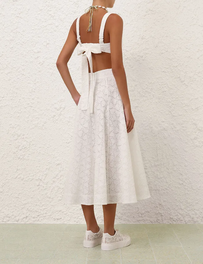 Women Zimmermann Clothing Crush Embroidered Bralette Ivory