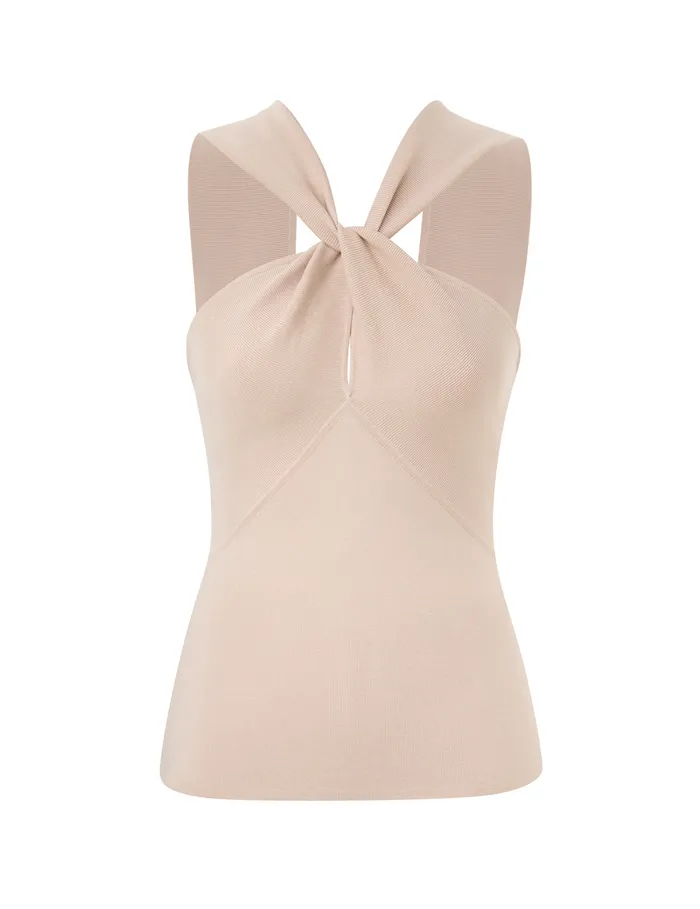 Women Zimmermann Clothing Crush Halter Neck Top Cream