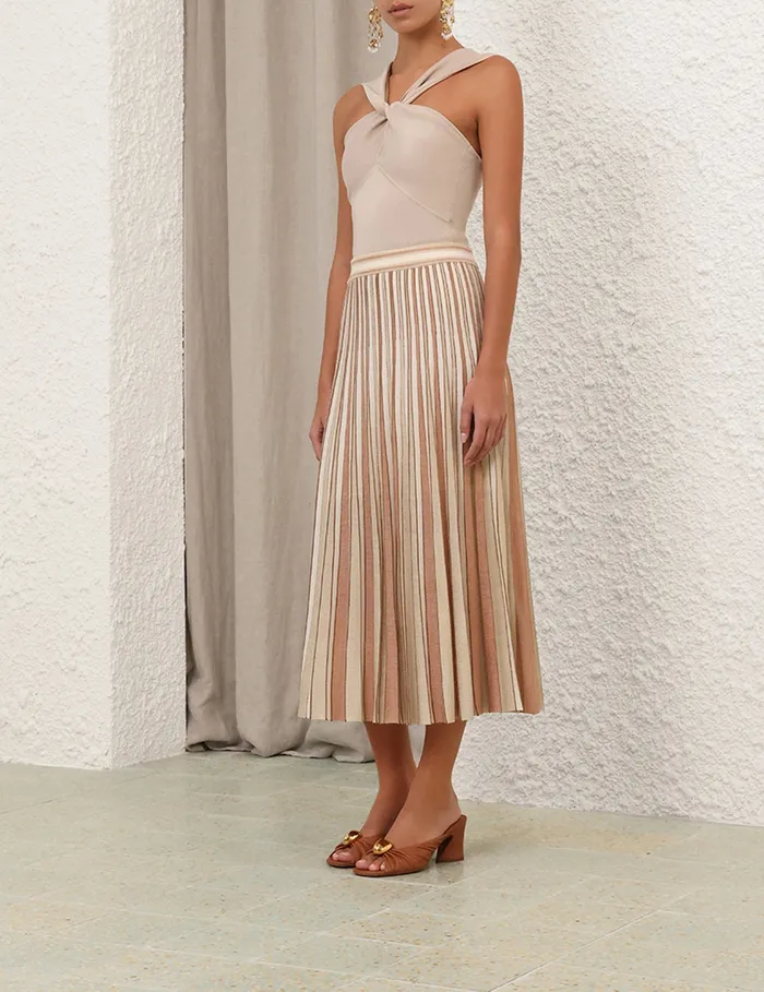 Women Zimmermann Clothing Crush Halter Neck Top Cream
