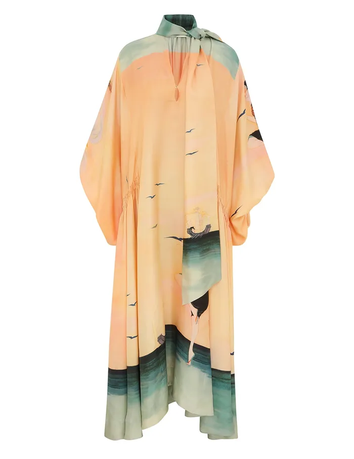 Women Zimmermann Clothing Eden Billow Dress Azura Sunset