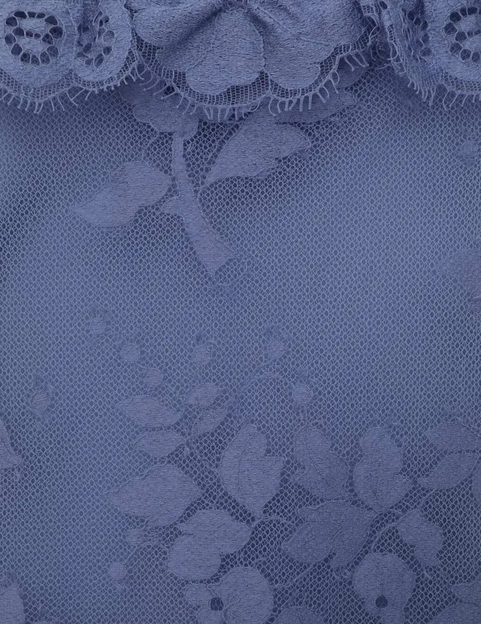 Women Zimmermann Clothing Eden Lace Handkerchief Dress Dusty Blue