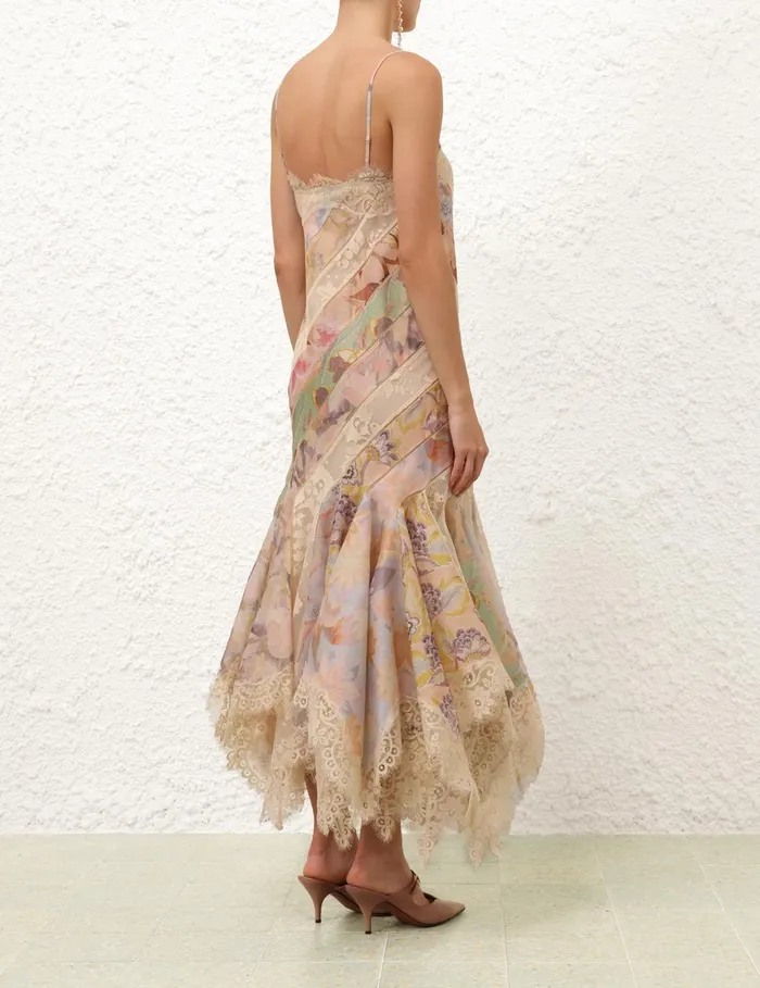 Women Zimmermann Clothing Eden Spliced Slip Dress Spliced Eden