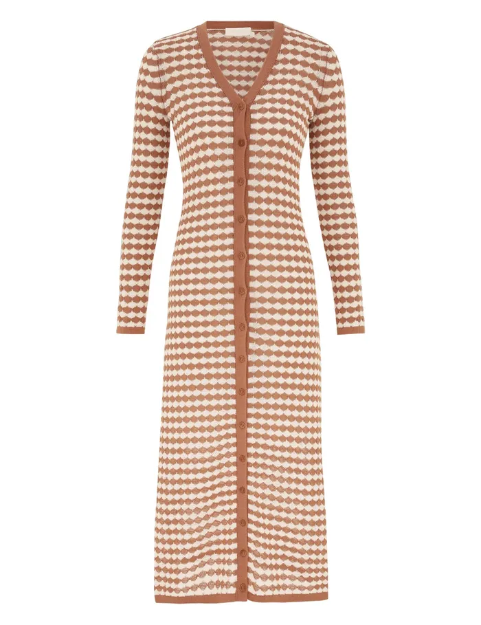 Women Zimmermann Clothing Everley Scallop Knit Midi Soft Tancream