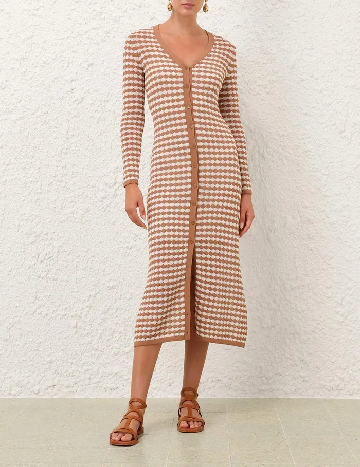 Women Zimmermann Clothing Everley Scallop Knit Midi Soft Tancream