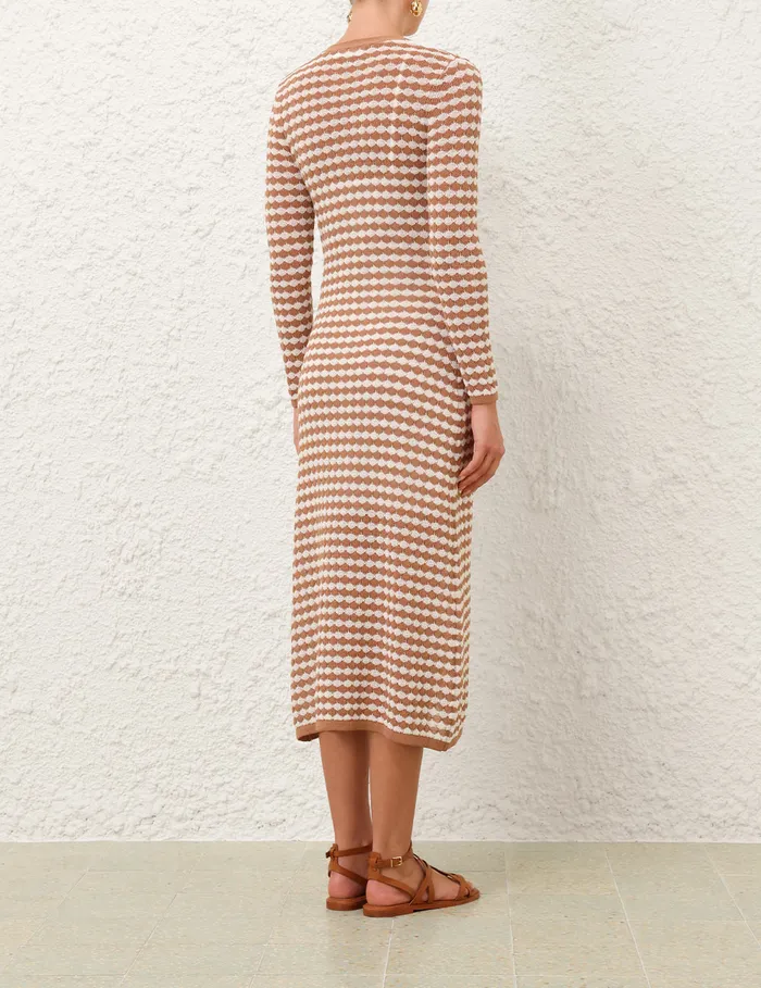 Women Zimmermann Clothing Everley Scallop Knit Midi Soft Tancream