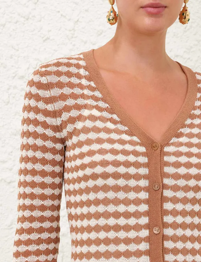 Women Zimmermann Clothing Everley Scallop Knit Midi Soft Tancream