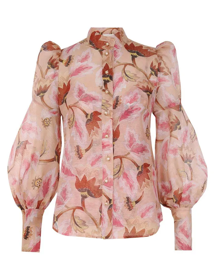 Women Zimmermann Clothing Illustration Floral Blouse Myrtle Eden