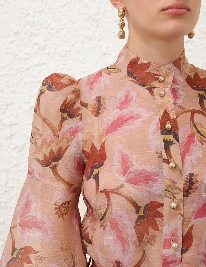 Women Zimmermann Clothing Illustration Floral Blouse Myrtle Eden