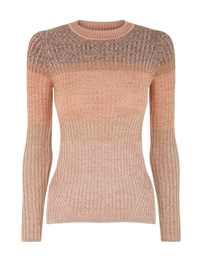 Women Zimmermann Clothing Illustration Mouline Top Pink Multi