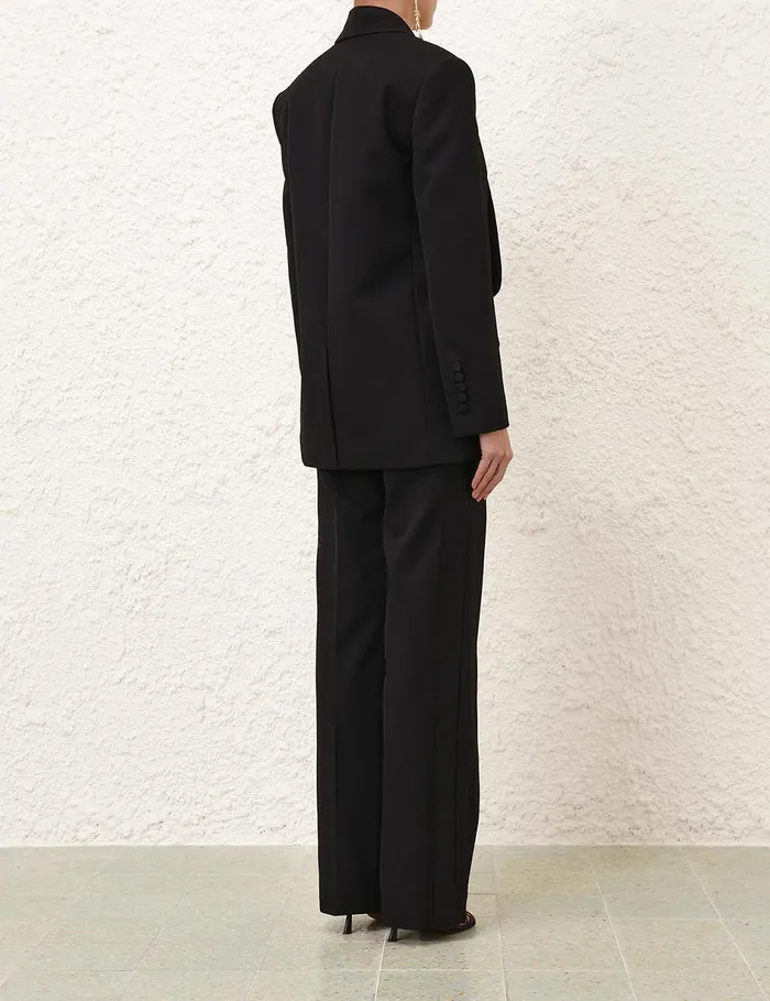 Women Zimmermann Clothing Illustration Shawl Tux Jacket Black