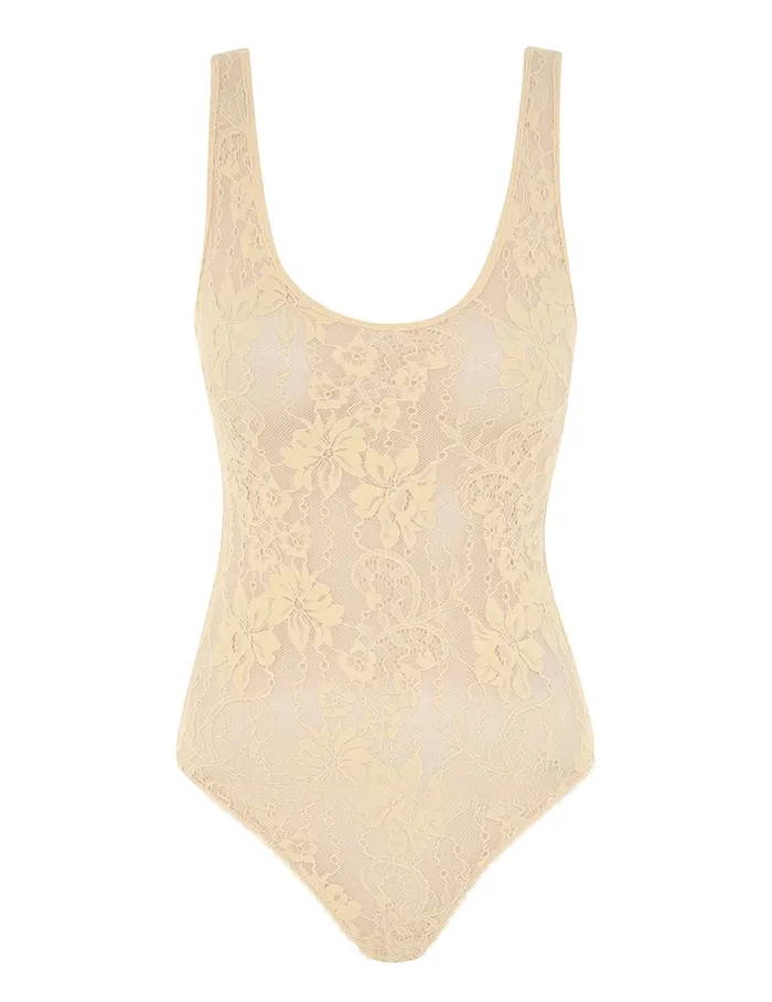 Women Zimmermann Clothing Scoop Neck Bodysuit Tea