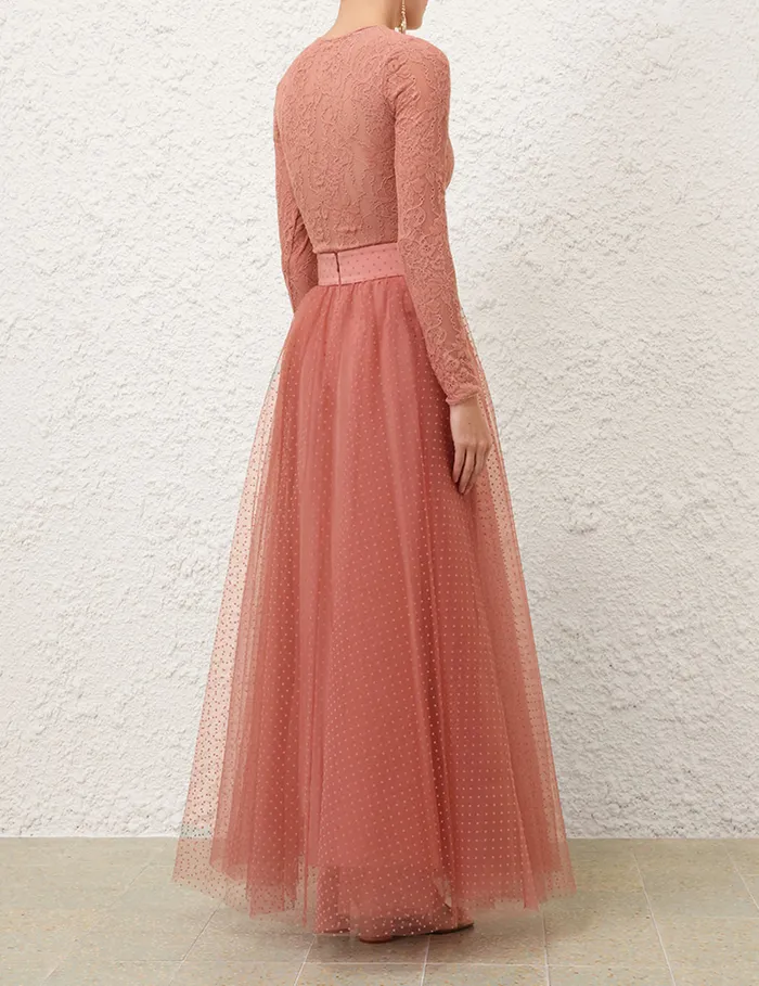 Women Zimmermann Clothing Tulle Skirt Blush