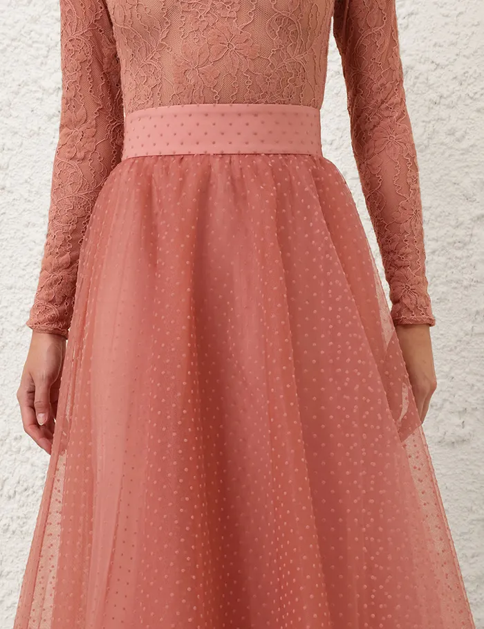 Women Zimmermann Clothing Tulle Skirt Blush