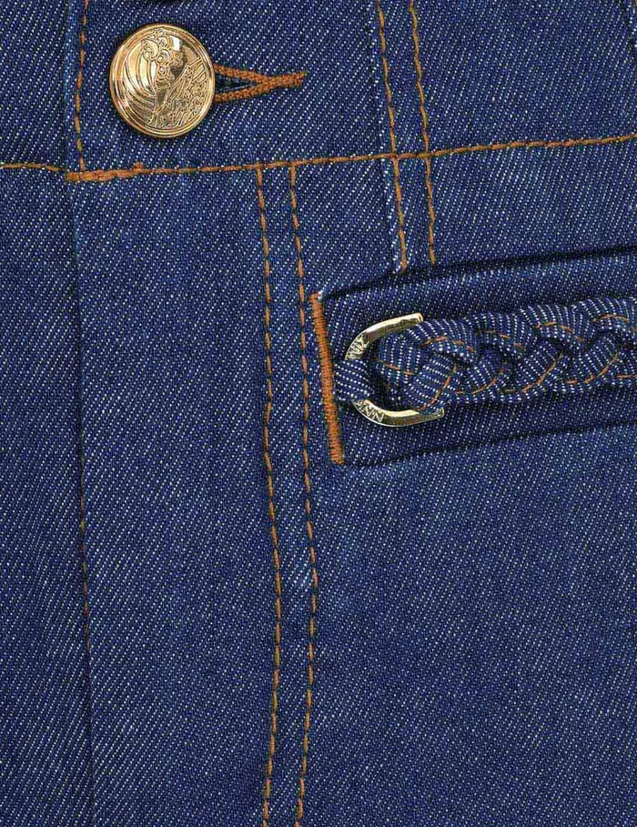 Women Zimmermann Clothing Wylie Cropped Jean Railway Blue