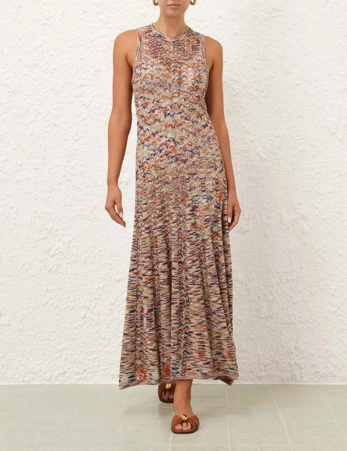 Women Zimmermann Dresses and Coverups Wylie Tank Knit Dress Multi