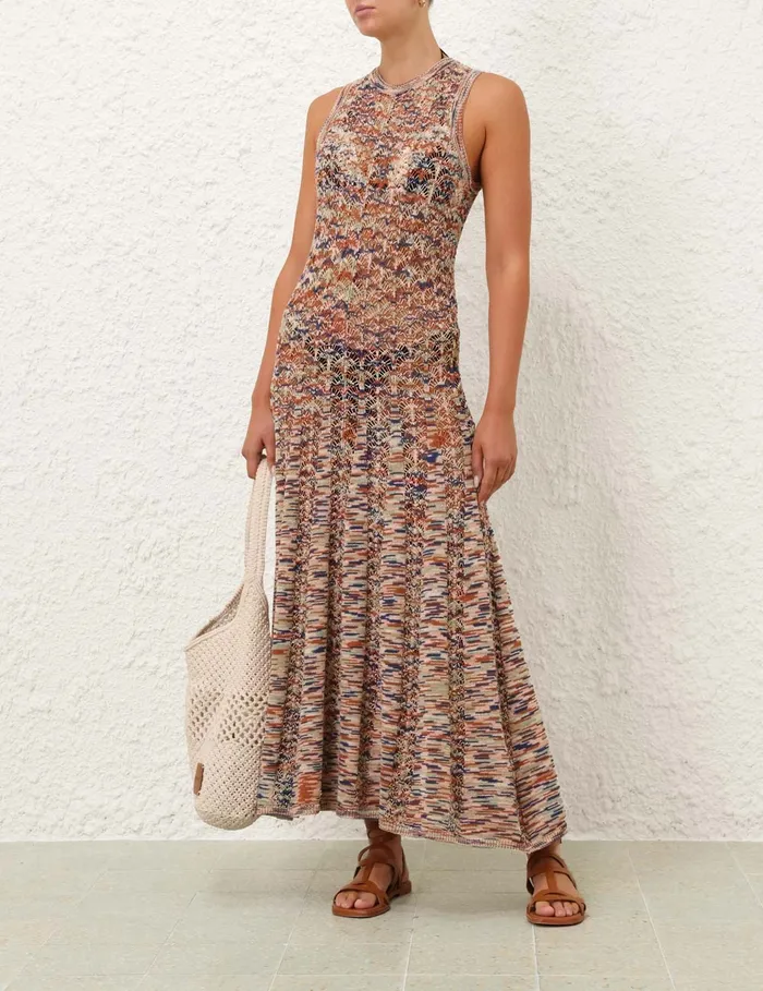 Women Zimmermann Dresses and Coverups Wylie Tank Knit Dress Multi
