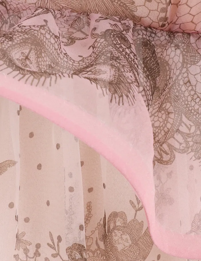 Women Zimmermann Dresses Crush Embellished Maxi Dress Pink Lace Print