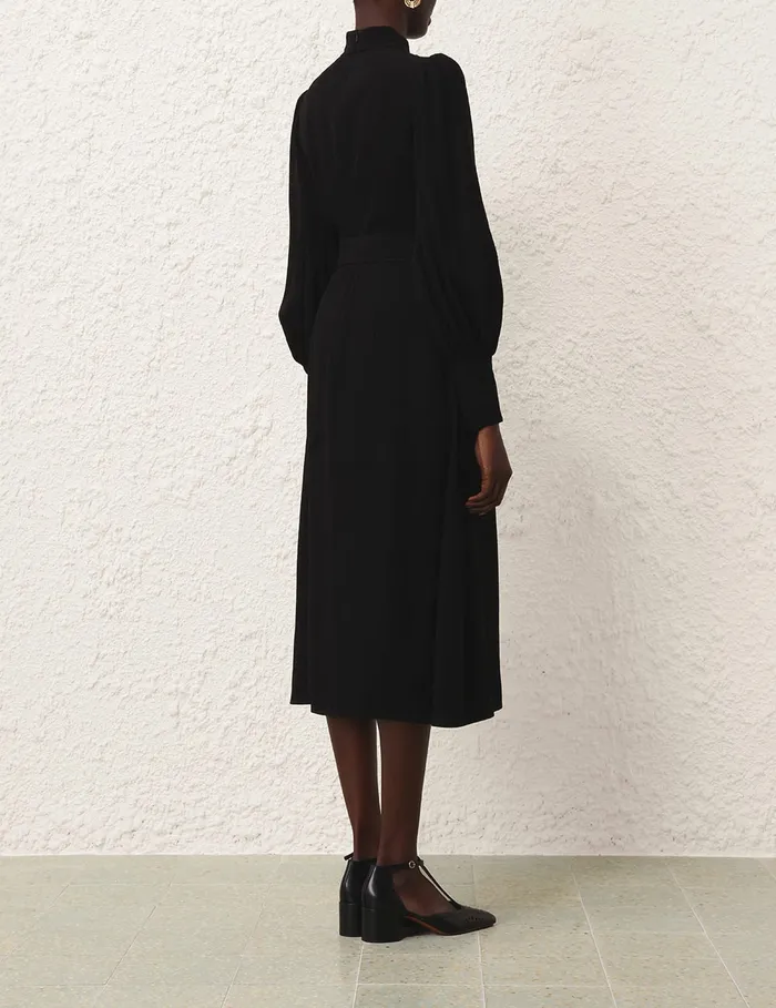 Women Zimmermann Dresses Utility Midi Dress Black