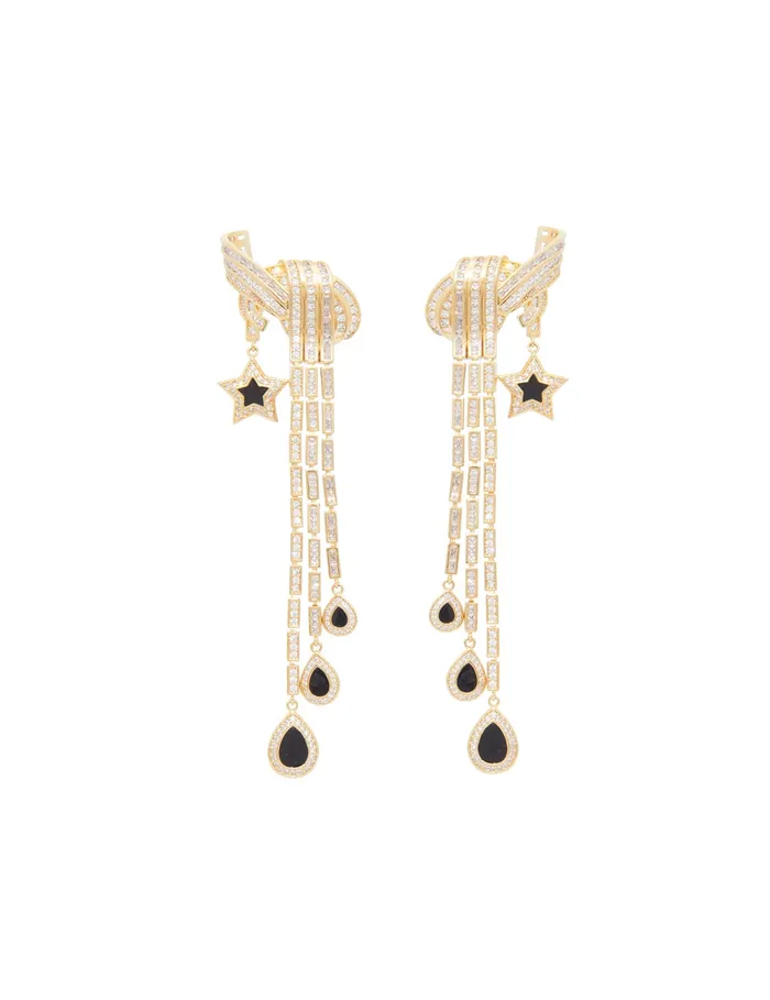 Women Zimmermann Earrings Stella Drops Goldblack