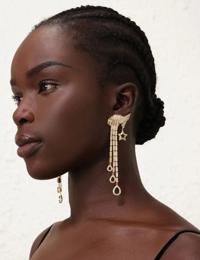 Women Zimmermann Earrings Stella Drops Goldblack