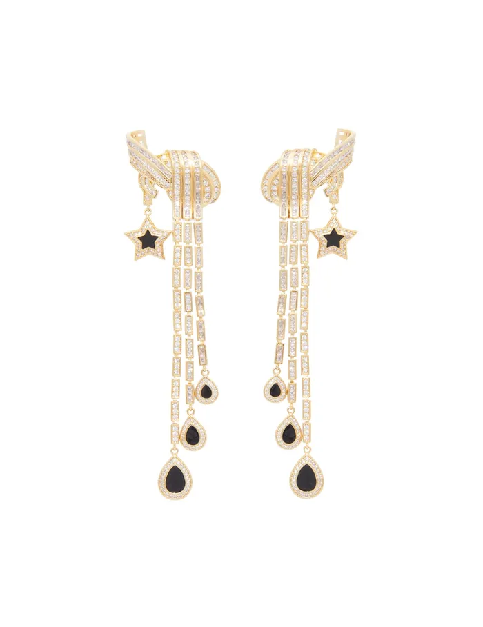 Women Zimmermann Earrings Stella Drops Goldblack