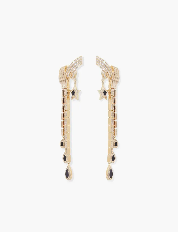 Women Zimmermann Earrings Stella Drops Goldblack