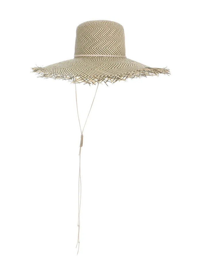 Women Zimmermann Hats Herringbone Wide Brim Hat Olive