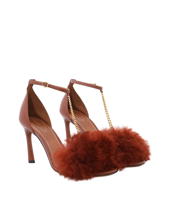 Women Zimmermann Heels Bell Sandal 85 Rust
