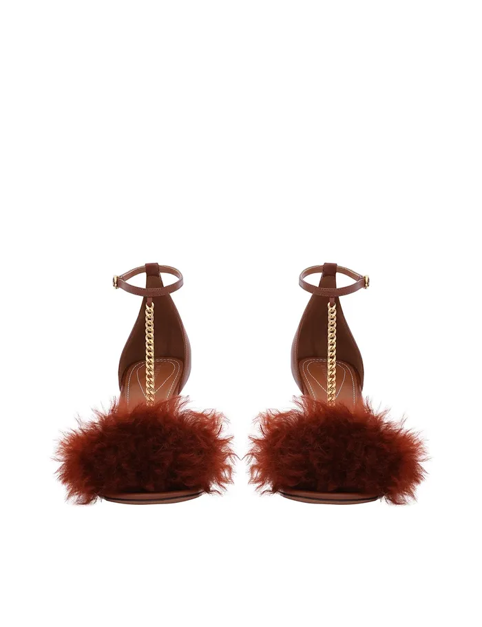 Women Zimmermann Heels Bell Sandal 85 Rust