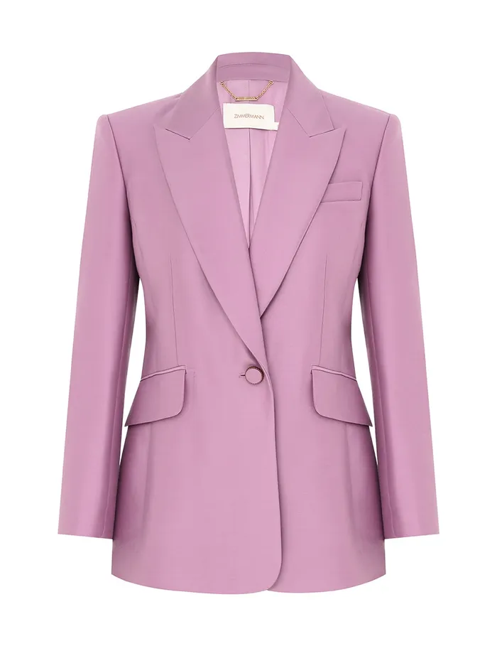Women Zimmermann Jackets and Coats Illustration Tailored Jacket Lilac