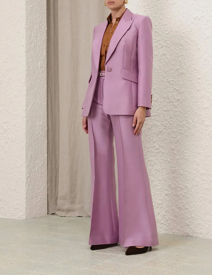 Women Zimmermann Jackets and Coats Illustration Tailored Jacket Lilac