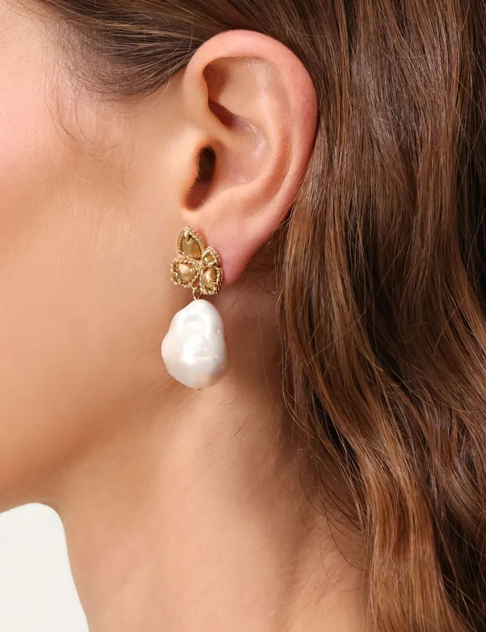 Women Zimmermann Jewellery Bloom Earrings Goldpearl