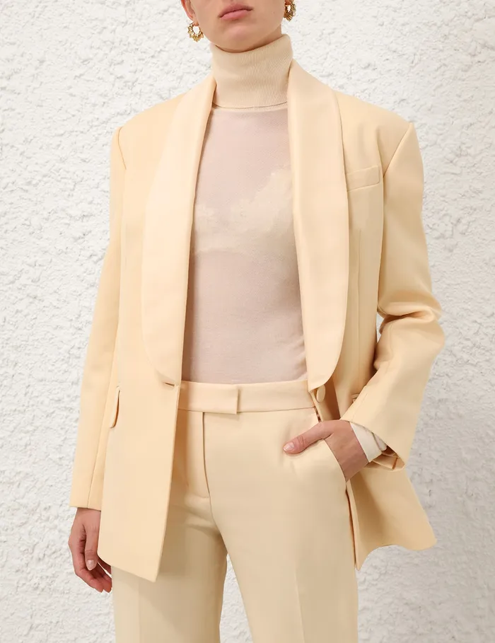 Women Zimmermann Knitwear Illustration Fine Knit Top Cream